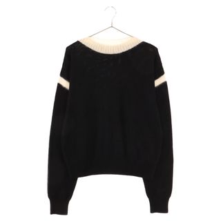 サンローラン(Saint Laurent)のSAINT LAURENT PARIS サンローランパリ 23AW BOATNECK SWEATER 751080 Y76EX ボートネックニット セーター ブラック(ニット/セーター)