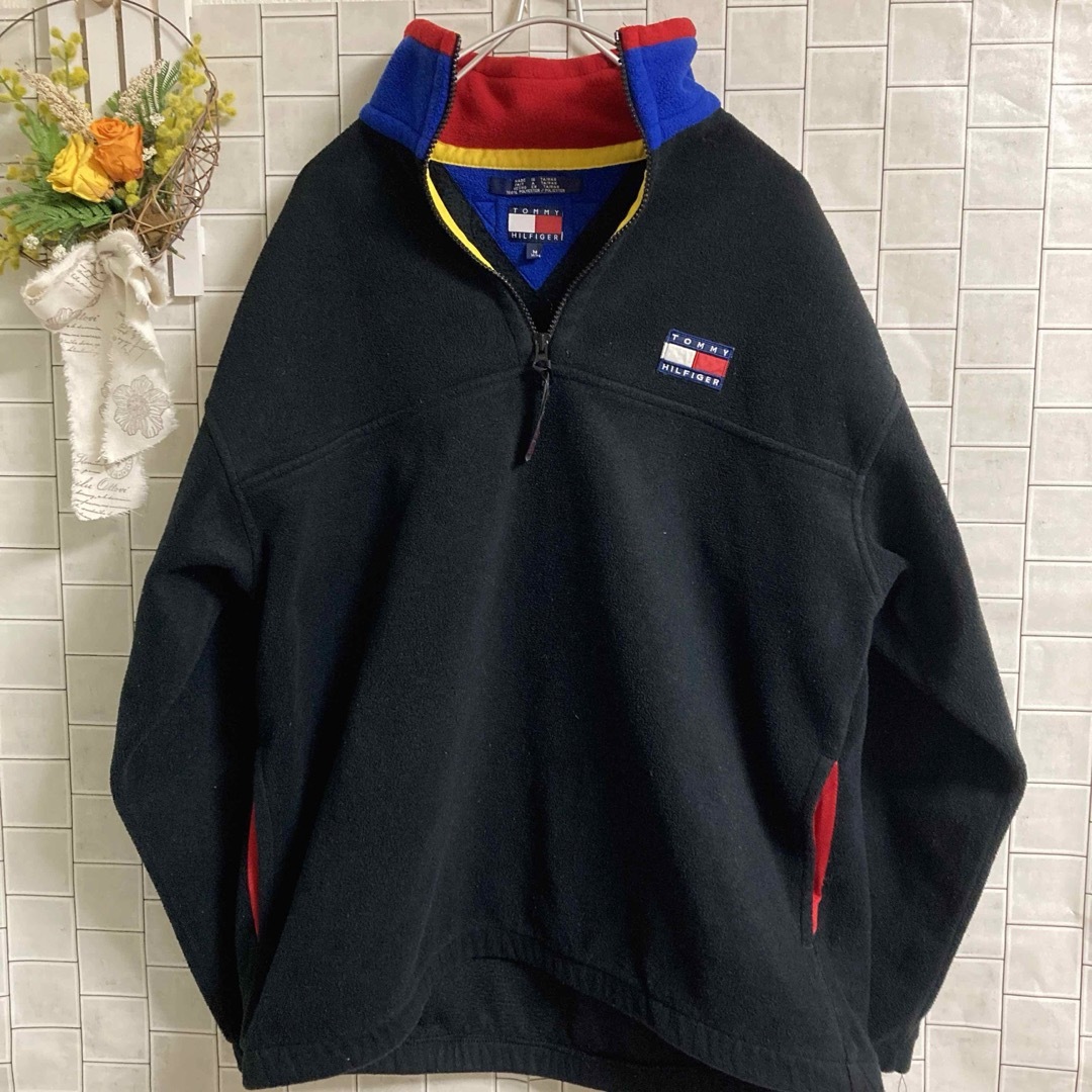 TOMMY HILFIGER(トミーヒルフィガー)の90s トミーヒルフィガー⭐️フリース⭐️ハーフジップアップ⭐️ユニセックス⭐️ メンズのジャケット/アウター(ブルゾン)の商品写真