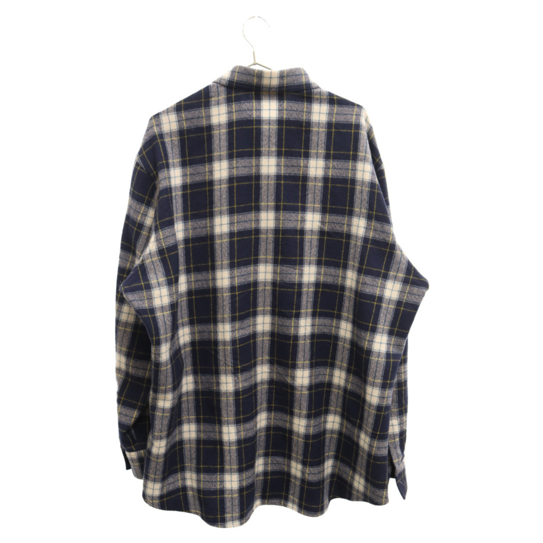 celine(セリーヌ)のCELINE セリーヌ 21AW Check Wool Oversized Shirts チェック柄 オーバーサイズ 長袖ウールシャツ ブルー/ホワイト 2C555198O メンズのトップス(シャツ)の商品写真