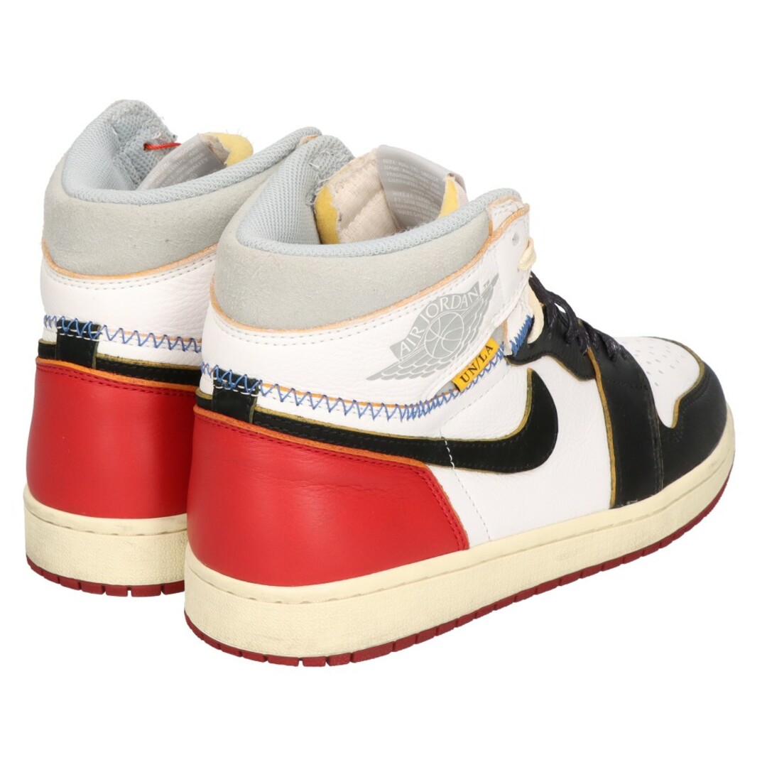 NIKE(ナイキ)のNIKE ナイキ UNION AIR JORDAN 1 RETRO HI NRG / UN BV1300‐106 ユニオン エアジョーダン1 レトロ ハイカットスニーカー ホワイト/レッド US8.5/26.5cm メンズの靴/シューズ(スニーカー)の商品写真