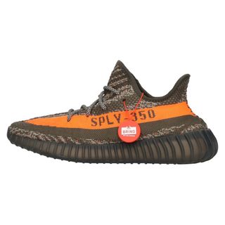 アディダス(adidas)のadidas アディダス YEEZY BOOST 350 V2 CABON BELUGA イージーブースト350 V2 カーボン ベルーガ ローカットスニーカー グレー/オレンジ US8/26.0cm HQ7045(スニーカー)