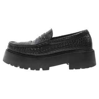 セリーヌ(celine)のCELINE セリーヌ 23SS Bulky Penny Chunky Loafer バルキー チャンキー ペニーローファー 型押し ブラック FA0252(その他)