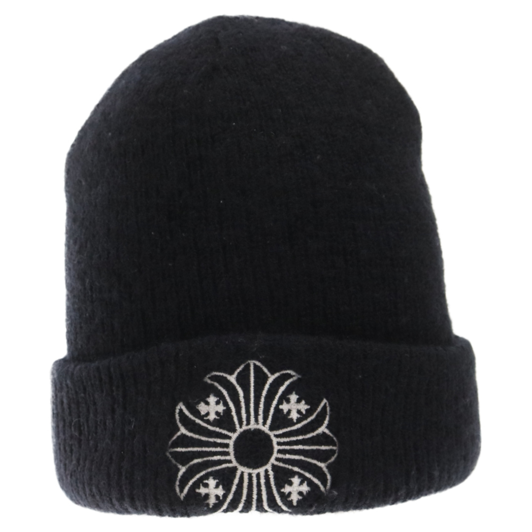 Chrome Hearts(クロムハーツ)のCHROME HEARTS クロムハーツ WOOL WATCH CAP FUCK CHプラスロゴ ステッチビーニーニットキャップ メンズの帽子(ニット帽/ビーニー)の商品写真