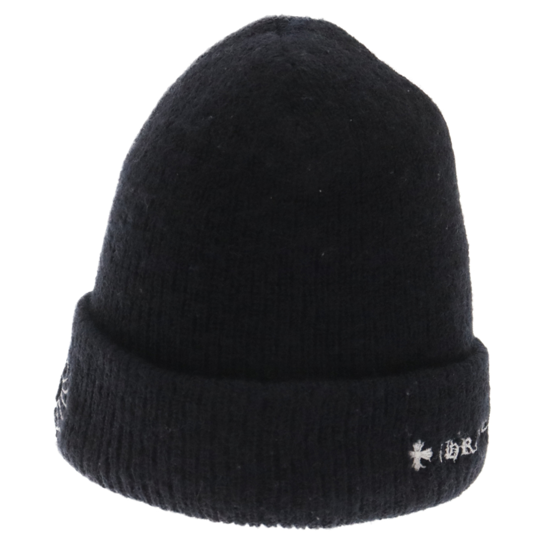 Chrome Hearts(クロムハーツ)のCHROME HEARTS クロムハーツ WOOL WATCH CAP FUCK CHプラスロゴ ステッチビーニーニットキャップ メンズの帽子(ニット帽/ビーニー)の商品写真