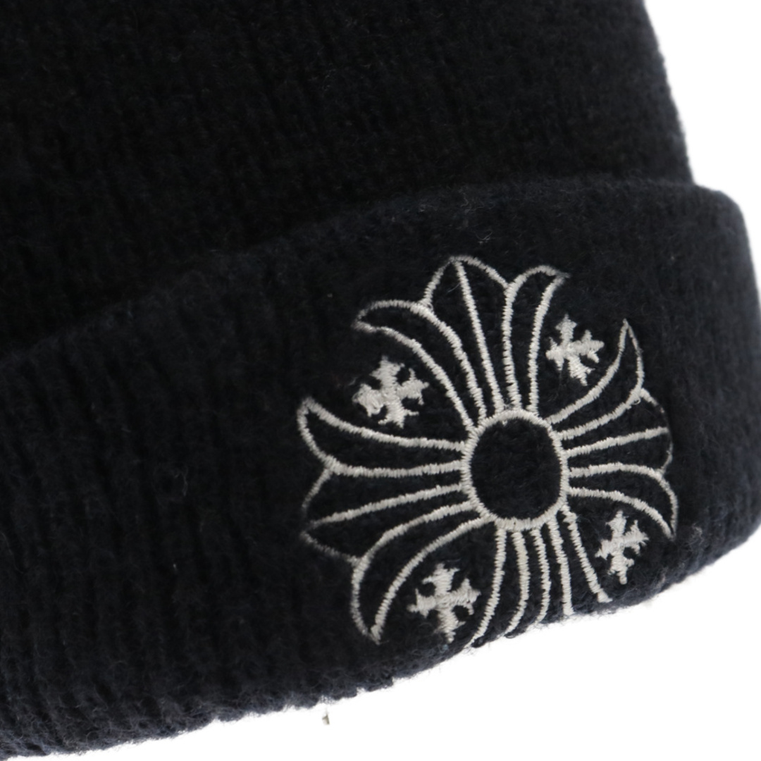 Chrome Hearts(クロムハーツ)のCHROME HEARTS クロムハーツ WOOL WATCH CAP FUCK CHプラスロゴ ステッチビーニーニットキャップ メンズの帽子(ニット帽/ビーニー)の商品写真