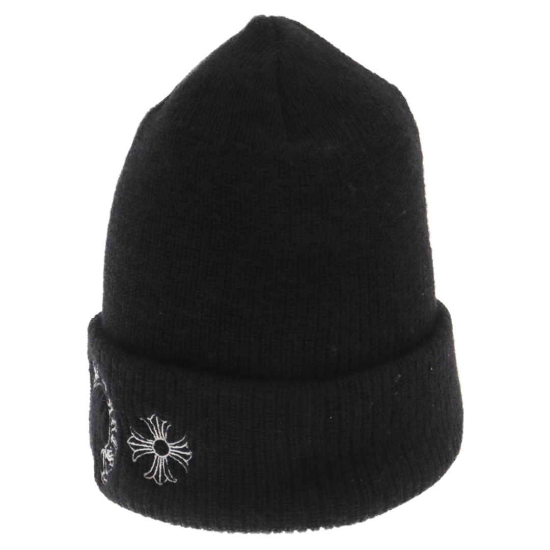 CHROME HEARTS クロムハーツ WOOL WATCH CAP ホースシュー CHプラス刺繍 ビーニーニット 帽子 キャップ ブラック