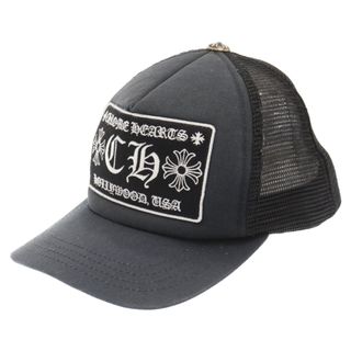 クロムハーツ(Chrome Hearts)のCHROME HEARTS クロムハーツ TRUCKER CAP CH トラッカーキャップ パッチ クロス ボール付 メッシュ 帽子 ブラック(キャップ)