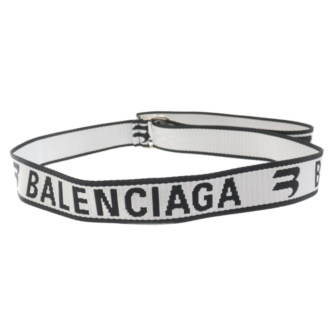 Balenciaga(バレンシアガ)のBALENCIAGA バレンシアガ D RING BELT 703137 Dリングベルト ブラック/ホワイト メンズのファッション小物(ベルト)の商品写真