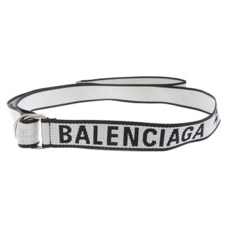 バレンシアガ(Balenciaga)のBALENCIAGA バレンシアガ D RING BELT 703137 Dリングベルト ブラック/ホワイト(ベルト)