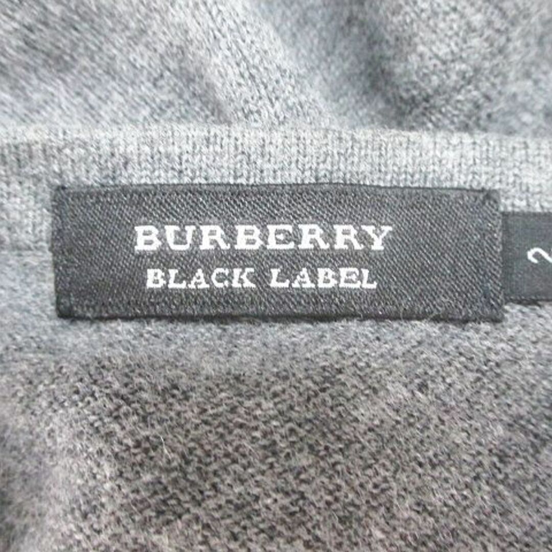 BURBERRY BLACK LABEL(バーバリーブラックレーベル)のBURBERRY BLACK LABEL 長袖 ニット セーター 2 灰系 メンズのトップス(ニット/セーター)の商品写真