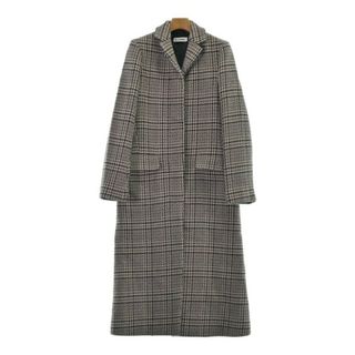 ジルサンダー(Jil Sander)のJIL SANDER ステンカラーコート 32(XXS位) 茶x黒x白 【古着】【中古】(その他)