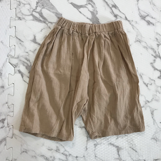 韓国子供服 bella B  XS 80-90cm ブラウン ハーフパンツ(パンツ/スパッツ)