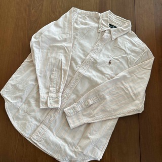 ラルフローレン(Ralph Lauren)のラルフローレン 長袖ボタンダウンシャツ 150 ワイシャツ ピンクストライプ(Tシャツ/カットソー)