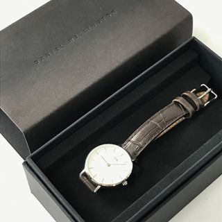 ダニエルウェリントン(Daniel Wellington)のDaniel Wellington ダニエルウェリントン 腕時計 クロコ型押しベルト/ ダークブラウン【2400012587458】(腕時計)