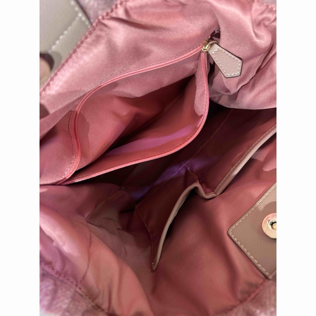 Samantha Thavasa(サマンサタバサ)のサマンサタバサ チェック柄トートバッグ 大サイズ（ピンク） レディースのバッグ(トートバッグ)の商品写真