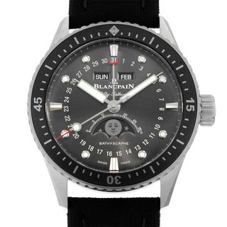 ブランパン(BLANCPAIN)のブランパン フィフティ ファゾムス バチスカーフ コンプリートカレンダー ムーンフェイズ 5054-1110-B52A メンズ 中古 腕時計(腕時計(アナログ))