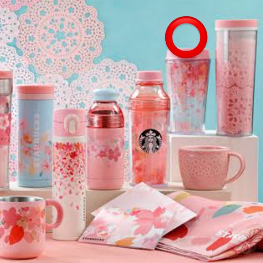 Starbucks(スターバックス)のスタバさくらタンブラー(2018年)355ml インテリア/住まい/日用品のキッチン/食器(タンブラー)の商品写真