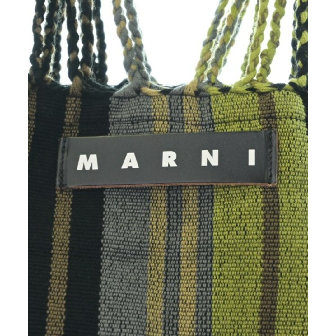 Marni(マルニ)のMARNI マルニ ハンドバッグ - 緑x黒x茶xグレー等(ストライプ) 【古着】【中古】 レディースのバッグ(ハンドバッグ)の商品写真