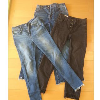 ギャップ(GAP)の160サイズ　ジーンズ3枚　まとめ売り(パンツ/スパッツ)