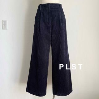 プラステ(PLST)のPLST ウォームリザーブランダムコーデュロイワイドパンツ(カジュアルパンツ)