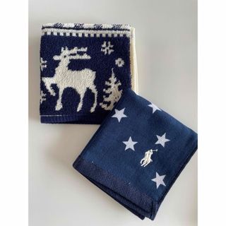 ラルフローレン(Ralph Lauren)のラルフローレン　タオルハンカチ　2枚セット　新品(ハンカチ/ポケットチーフ)