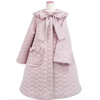 アンジェリックプリティー(Angelic Pretty)のFluffy Heart コート　ピンク(ロングコート)