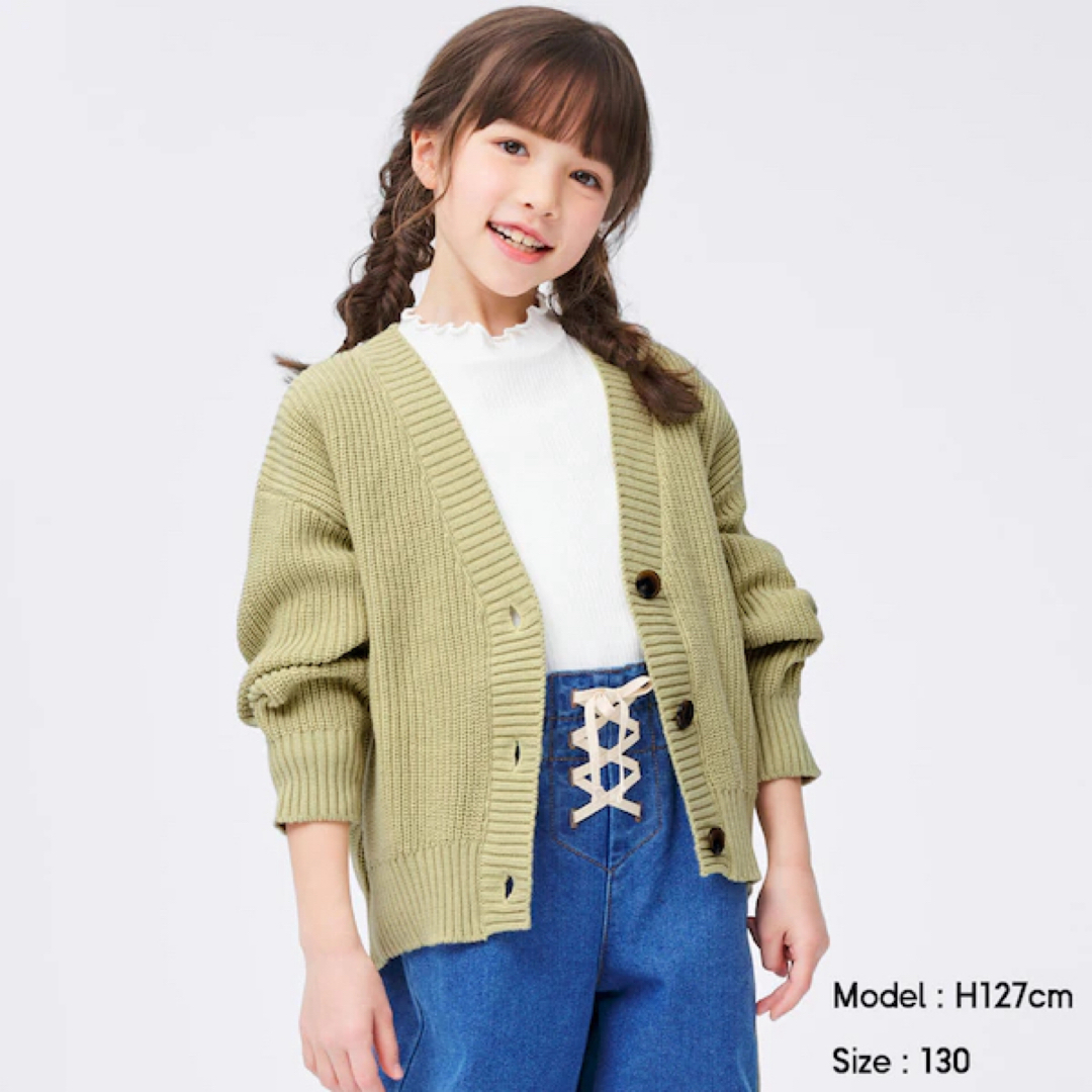 GU(ジーユー)のGU キッズ　カーディガン　羽織り キッズ/ベビー/マタニティのキッズ服女の子用(90cm~)(カーディガン)の商品写真