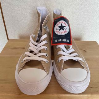 コンバース(CONVERSE)の新品未使用　オールスター　ライト　コンバース　ベージュ　23(スニーカー)