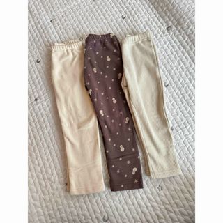 UNIQLO - 【送料込】 UNIQLO 100 キッズ 子供服 五分丈 レギンス