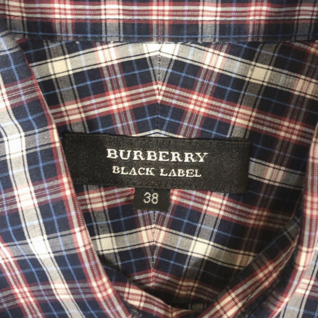 BURBERRY BLACK LABEL(バーバリーブラックレーベル)のバーバリー　ブラックレーベル　長袖シャツ　チェック柄　レディース　38サイズ　M レディースのトップス(シャツ/ブラウス(長袖/七分))の商品写真