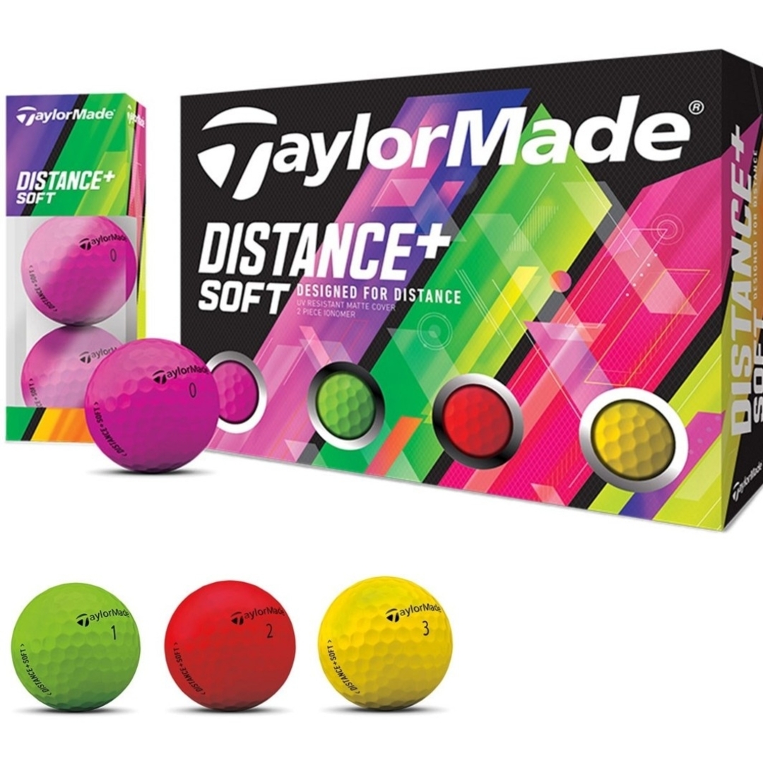 TaylorMade(テーラーメイド)の新品未使用　テーラーメイドディスタンス　ソフト　ゴルフボール　ピンク　2ダース スポーツ/アウトドアのゴルフ(その他)の商品写真