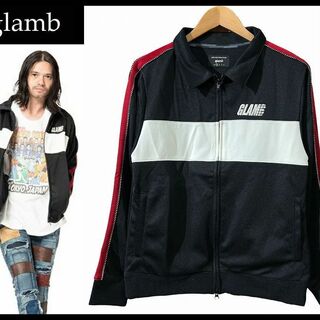 glamb - 美品 グラム スイング ジャージ トップス ロゴ トラック ジャケット 黒 S