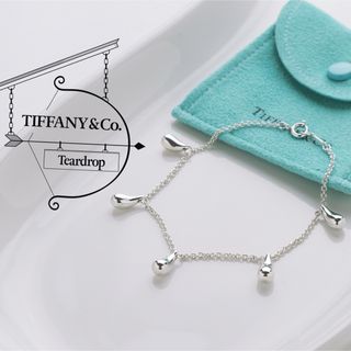 美品 TIFFANY ティファニー ティアドロップ 5ピース ブレスレット