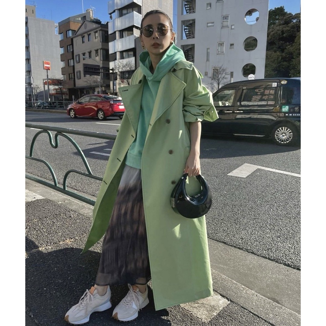 Ameri TURKEY ORGANIC FLARE TRENCH COAT Ameri TURKEY ORGANIC FLARE TRENCH COAT