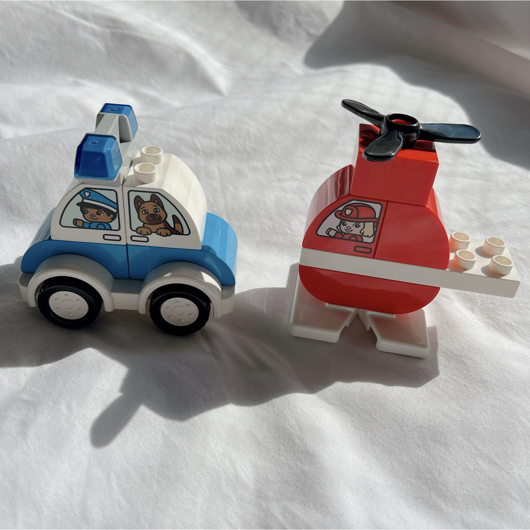 Lego(レゴ)のレゴ(LEGO) デュプロ はじめてのデュプロ 消防ヘリコプターとパトカー キッズ/ベビー/マタニティのおもちゃ(その他)の商品写真