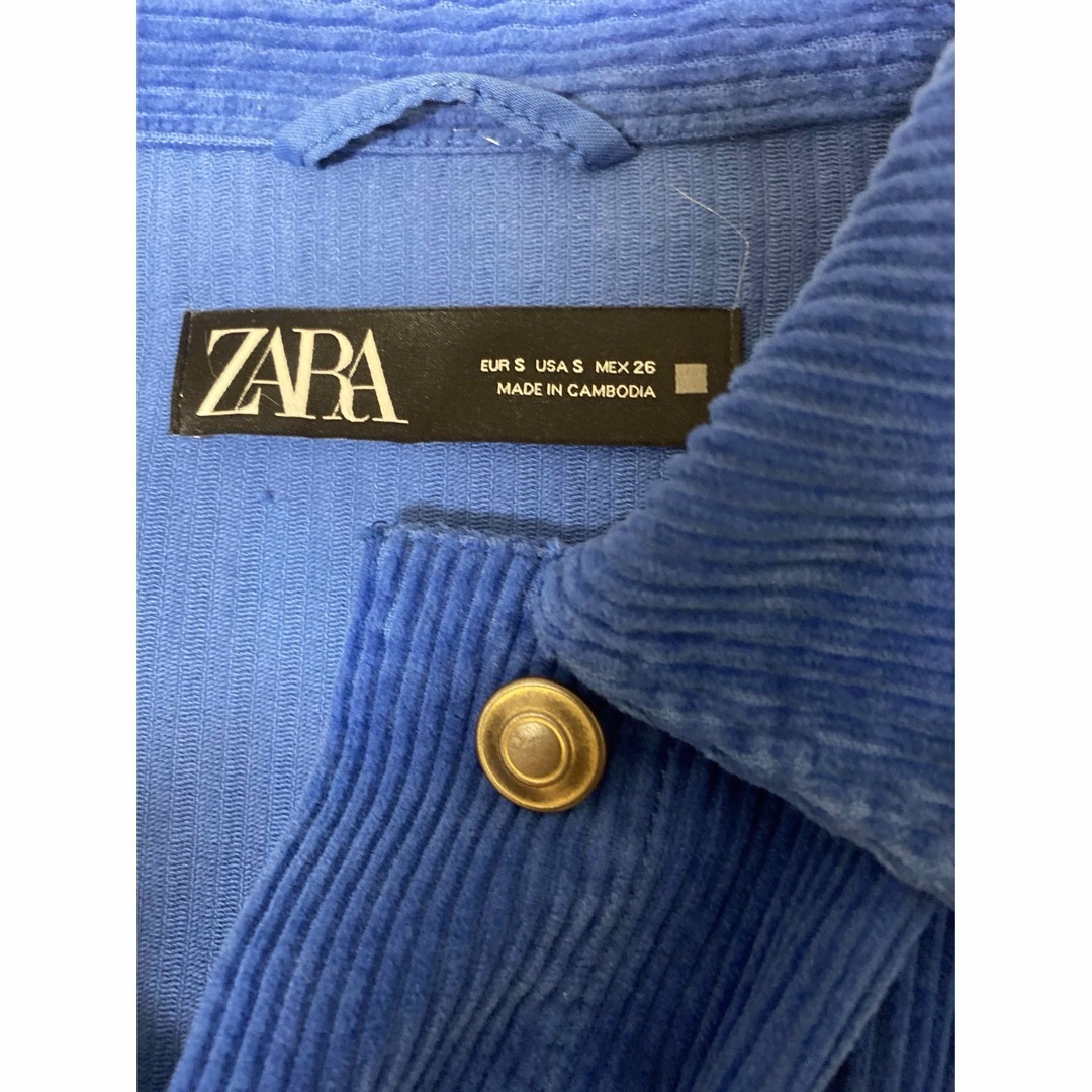 ZARA(ザラ)のコーデュロイシャツジャケット レディースのジャケット/アウター(Gジャン/デニムジャケット)の商品写真