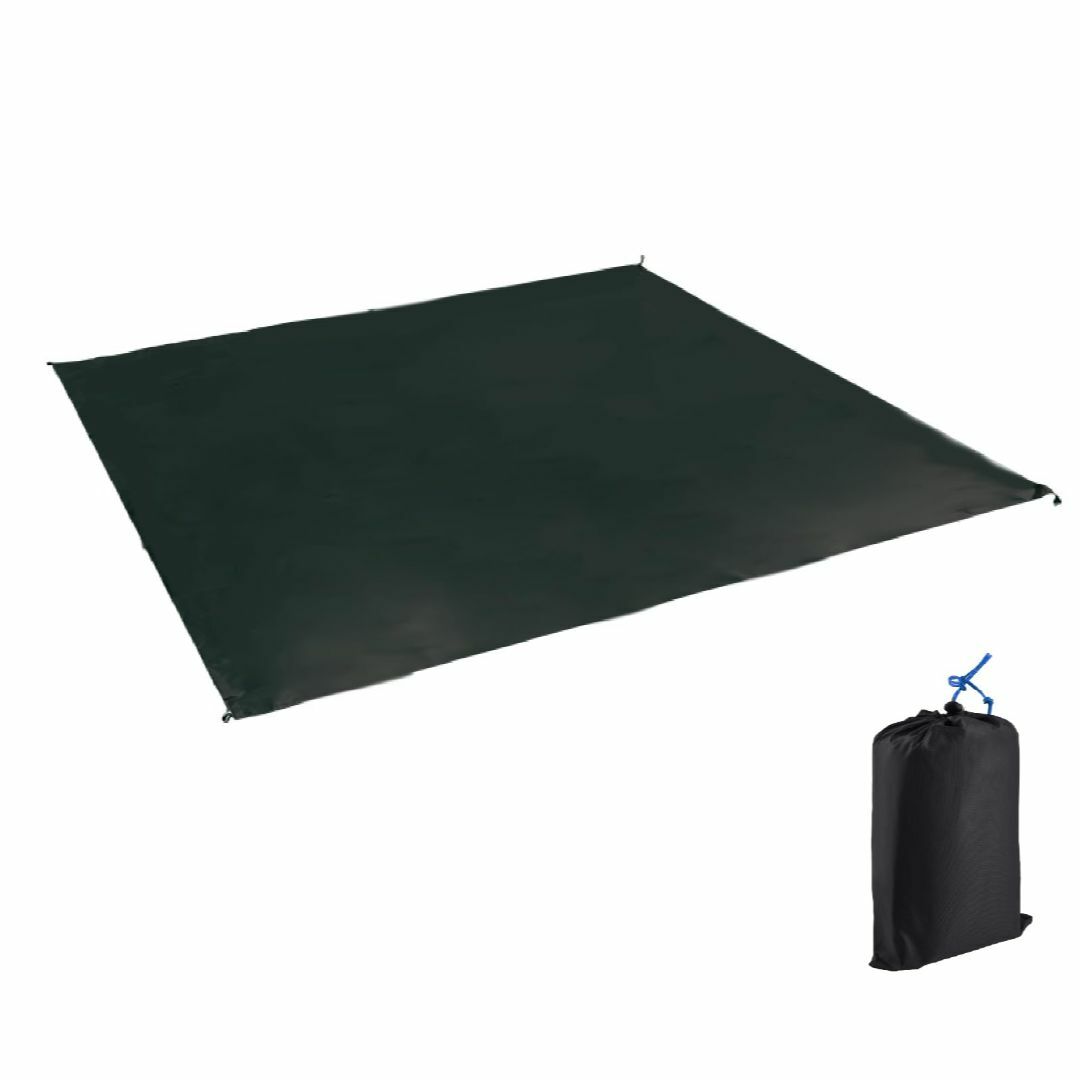 【色: ブラック】JEELAD 防水タープ グランドシート テント シート フラ スポーツ/アウトドアのアウトドア(テント/タープ)の商品写真
