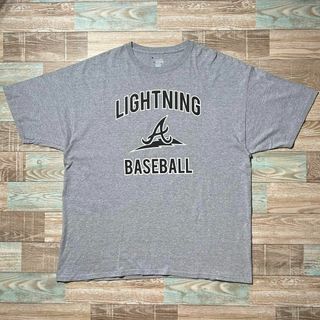 チャンピオン(Champion)のchampion Tシャツ LIGHTNING 企業 スポンサー 2XL グレー(Tシャツ/カットソー(半袖/袖なし))