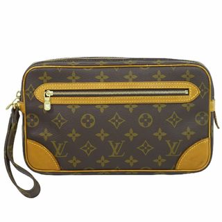 ルイヴィトン(LOUIS VUITTON)の本物 ルイヴィトン LOUIS VUITTON LV マルリードラゴンヌ モノグラム クラッチバッグ セカンドバッグ ブラウン M51825 Marly Dragonne ビトン バッグ 中古	(クラッチバッグ)