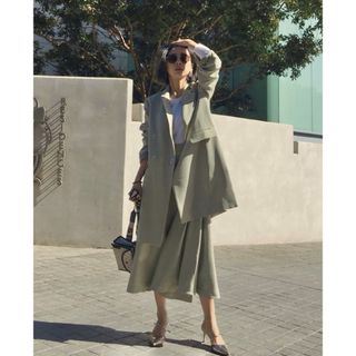 アメリヴィンテージ(Ameri VINTAGE)のAmeri RING DOT BUTTON JACKET & SKIRT set(セット/コーデ)