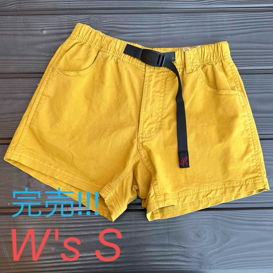 GRAMICCI(グラミチ)のGRAMiCCi W's VERY SHORTS マスタード S 新品 レディースのパンツ(ショートパンツ)の商品写真