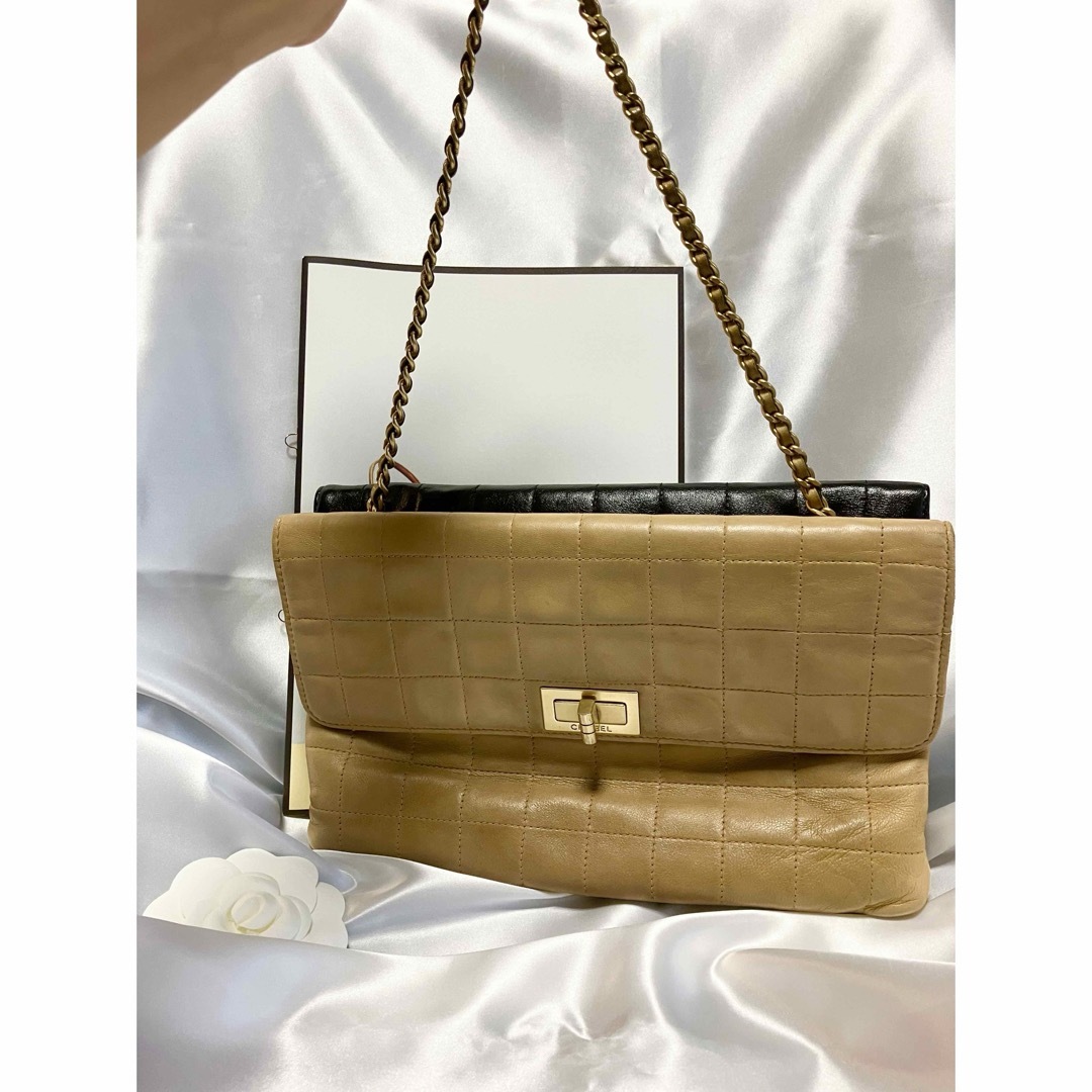 CHANEL シャネル チョコバー 2.55 両面フラップ チェーンバッグ CHANEL シャネル チョコバー 2.55 両面フラップ チェーンバッグ
