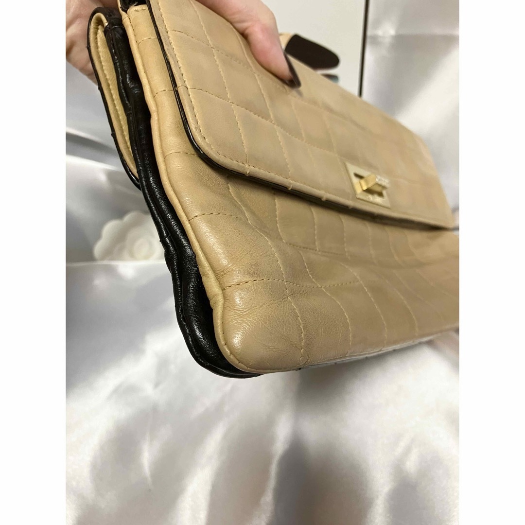 CHANEL シャネル チョコバー 2.55 両面フラップ チェーンバッグ CHANEL シャネル チョコバー 2.55 両面フラップ チェーンバッグ