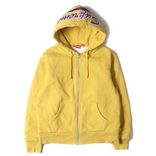 シュプリーム(Supreme)のSupreme シュプリーム パーカー サイズ:S スクリプトロゴ サーマル付き ジップ スウェット パーカー Thermal Zip Up Sweatshirt マスタード トップス フーディー スウェットシャツ【メンズ】【中古】(パーカー)