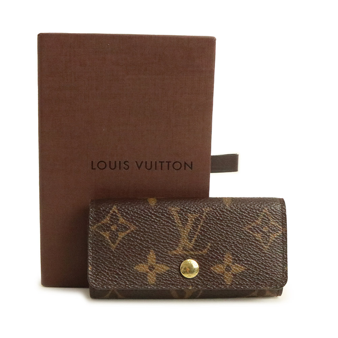 LOUIS VUITTON(ルイヴィトン)のルイ ヴィトン ミュルティクレ 4 キーケース モノグラム ブラウン 茶 ゴールド金具 M69517 箱付 LOUIS VUITTON（中古） メンズのファッション小物(キーケース)の商品写真