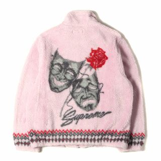 シュプリーム(Supreme)の美品 Supreme シュプリーム ジャケット サイズ:M 20SS Drama Mask Fleece Jacket ドラママスク フリースジャケット ピンク アウター ブルゾン 上着【メンズ】【中古】(その他)