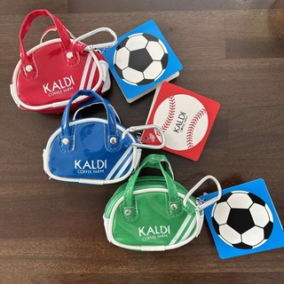 カルディ(KALDI)のKALDI  オリジナル レトロスポーツバッグ  3色セット(菓子/デザート)