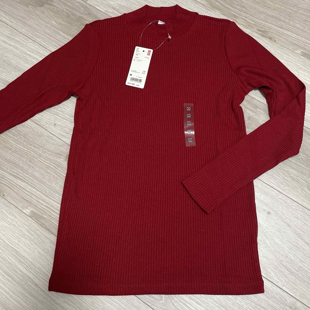UNIQLO - UNIQLO リブハイネックT 長袖 新品の通販 by ちなちぽ UNIQLO - UNIQLO リブハイネックT 長袖 新品の通販 by ちなちぽ