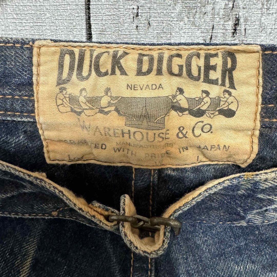 WAREHOUSE(ウエアハウス)の美品！warehouse×DUCKDIGGER 天然泥加工デニム！雰囲気◎ メンズのパンツ(デニム/ジーンズ)の商品写真