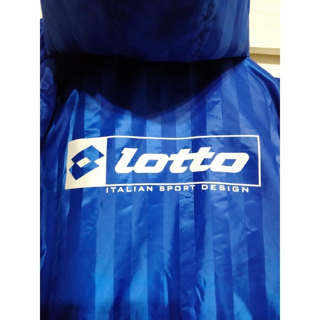lotto(ロット)の美品 lotto ロット ベンチコート ブルー 160 スポーツ/アウトドアのサッカー/フットサル(ウェア)の商品写真